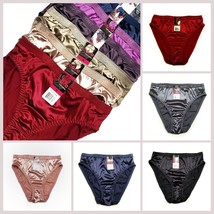 Women Coco High Cut Full Coverage Satin Shiny Bikini Panties Underwear  - $13.66+