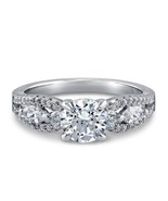 Sterling Silver AAAA Cubic Zirconia Solitaire Promise Ring  - $15.99