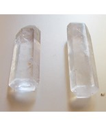 Two nearly clear and nearly perfect Quartz Crystals - £25.35 GBP