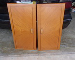 Oak inlaid Panel Cabinet Door Front 34&quot;x16.5&quot;x1/2&quot; Vintage 1980&#39;s - $39.55