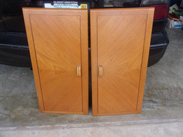 Oak inlaid Panel Cabinet Door Front 34&quot;x16.5&quot;x1/2&quot; Vintage 1980&#39;s - £31.61 GBP