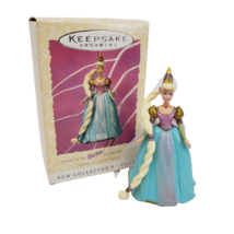 VINTAGE 1997 HALLMARK MATTEL RAPUNZEL BARBIE DOLL KEEPSAKE CHRISTMAS ORN... - $7.60