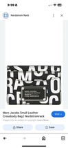 Marc Jacobs Black/White Wallet/Card Case  $85  JUMBLED LOGO NWT - $842.42 MXN