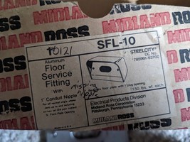 Midland-Ross Steel City SFL-10 Aluminum Floor Service Fitting Missing Ni... - $5.00