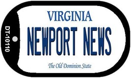 Newport News Virginia Novelty Metal Dog Tag Necklace DT-10110 - £12.47 GBP