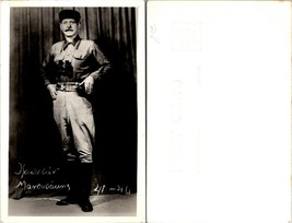 Kawelar Marovbauns? Soldier? Man with Binoculars Sidearm RPPC Antique Postcard - £15.14 GBP