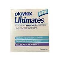 Vintage Playtex Ultimates Tampons Cardboard Applicator Unscented Regular... - £23.50 GBP