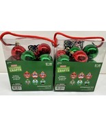 Christmas Crafts  ornament kit makes 14 ornaments With Stickers Lot Of 2 - $9.22
