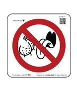No Bag Lickers (5 Pack) Hard Hat Printed Sticker (size: 2&quot; color: W/R/B) - $12.40 CAD