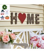 9-Pc Interchangeable HOME Sign Indoor Outdoor Porch Living Room Wall Art... - £23.69 GBP
