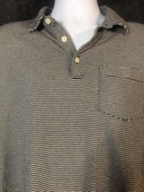 Patagonia Black Stipe ￼Polo Style Collared Short Sleeve Shirt Size M - £10.90 GBP
