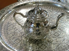 Moroccan Large Teapot - Moroccan teapot silver - Moroccan large tea pot ... - $109.25