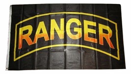 3x5 U.S. Army Ranger Rangers Letters Knitted Nylon Flag 3&#39;x5&#39; Brass Grommets - £12.78 GBP