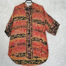 The Territory Ahead Shirt Mens Large Button Up Short Sleeve Aztec Rayon - £22.86 GBP