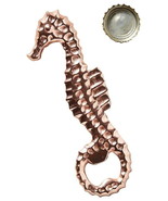 Anthropologie Seahorse Bottle Opener Brass Handmade 5&quot; L Father Fisherma... - £15.46 GBP