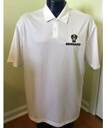 Nike Golf Sport Dri Fit White Texture Polo St Bernard Embroidered Logo X... - £19.45 GBP