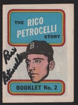 Boston Red Sox Rico Petrocelli Autograph Signed 1970 Topps Story Booklet - £15.94 GBP
