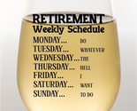 Funny Retirement Gift Wine Glass for Women - Humorous Gifts for Retired ... - $26.96