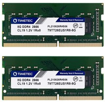 Timetec 16GB KIT (2x8GB) DDR4 2666MHz PC4-21300 Unbuffered ECC UDIMM 1.2... - $111.99