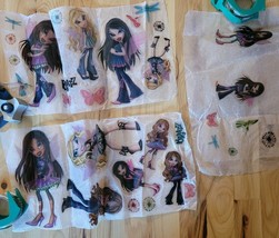 Vintage Bratz Doll MGA Reusable Stickers Wall Notebook Decor Bedroom 6-11&quot; - £13.28 GBP