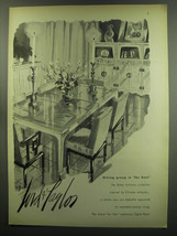 1949 Lord & Taylor Baker Far East Dining Furniture Ad - Dining Group in Far East - $18.49