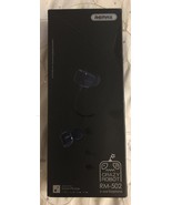 REMAX RM502 Wired Clear Stereo Earphones with HD Microphone Black - $17.76 CAD