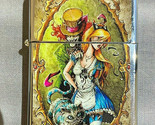 Dark Fantasy Wonderland Alice Flip Top Dual Torch Lighter Wind Resistant - $16.78