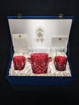 Faberge Odessa Red Crystal Ice Bucket with Highball Glasses new in the o... - £748.27 GBP