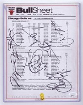 Michael Jordan 1996-97 Chicago Bulls Signed Lineup Card + Shawn Kemp JSA LOA - £3,884.42 GBP