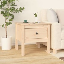 Side Table 50x50x49 cm Solid Wood Pine - £25.27 GBP