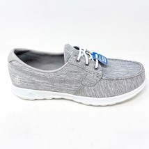 Skechers Go Walk Lite Isla Gray Womens Boat  Casual Shoes - £39.50 GBP