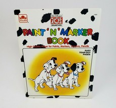 New Vintage 1991 Disney Paint N Marker Book 101 Dalmatians Nos A Golden Book - £21.26 GBP