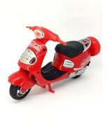 Coca Cola Motor Scooter Red Diecast Plastic Motorcycle Toy - Vintage 90s - £14.02 GBP