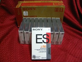 Lot of 10 (Box) Sony ES L-750 Dynamicron Blank Beta Tapes - Individually... - $49.49