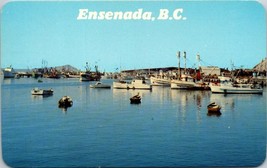 Fishing Boats in the Port of Ensenada Baja California Mexico Vintage Postcard - £7.57 GBP