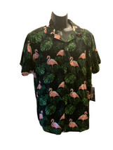 Free Planet Men Size L  Pink Flamingo Shirt Size Large NWT - £24.82 GBP