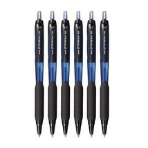 Pack of 6 UNI-BALL Jetstream Roller Ball Pen Blue Ink Set Office Student... - $16.80