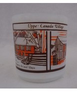 One Vintage Upper Canada Glass bake  Milk Glass Stack-able Mug  - $313.42 MXN