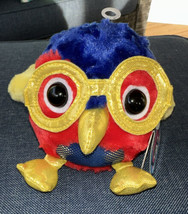 Aurora Plush Gumdrops eye’m sweet LOLLY POP Macaw Parrot w/Sparkly Glasses NWT - £6.40 GBP