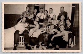 RPPC Party Handsome Men Pretty Women Drinks Keg On Tap Photo Postcard V23 - £11.17 GBP