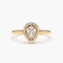 Pear and Marquise and princess Cut Engagement Ring, Art Deco Wedding Gift  Ring - £74.84 GBP