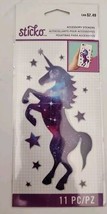 Purple Unicorn Mylar Stickers Sticko 11 Piece Phone Laptop Tablet Decoration - £2.24 GBP