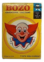 Harmon&#39;s Bozo Die Clown Vintage 1972 Edu-Cards Bildungs Spiel Kartenspiel - £7.61 GBP