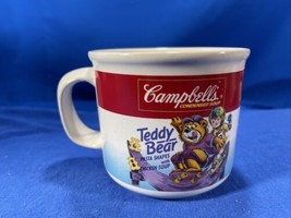 1989 Campbell&#39;s Teddy Bear Shapes Soup Mugs Collectable - 1 Has A Chip -... - $21.49
