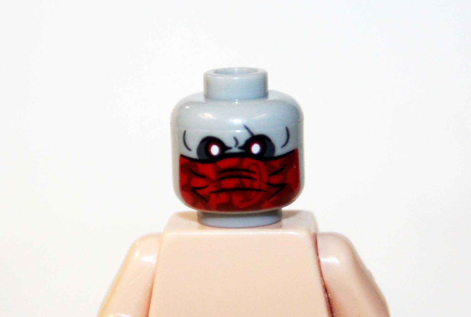 Zombie Masked Face Head Bloody Head Diy Custom Minifigures - $5.45