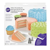 Wilton Deluxe Cake Decorating Kit with Piping Tips and Pastry Bags, 46-P... - $52.99