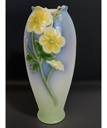 Rare Franz Yellow Anemone Vase 7&quot; Tall FZ00001 May Wei Xuet Mei Retired ... - $2,822.32 MXN