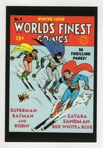 World&#39;s Finest Comics #4 4x5&quot; Cover Postcard 2010 DC Comics Superman Batman Ski - £7.90 GBP