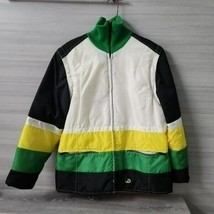 Vintage John Deere Colorful Stiped Winter Ski Snow Convertible Jacket to... - £115.58 GBP