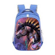 Large Children Animal Horse School Bag for Teenager Boys Girls Cool Dog pony Sch - £23.91 GBP